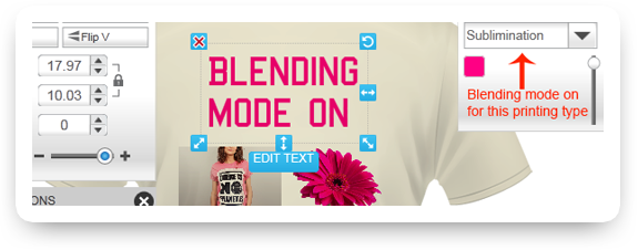 Design Blending Mode for Direct To Garment Printing