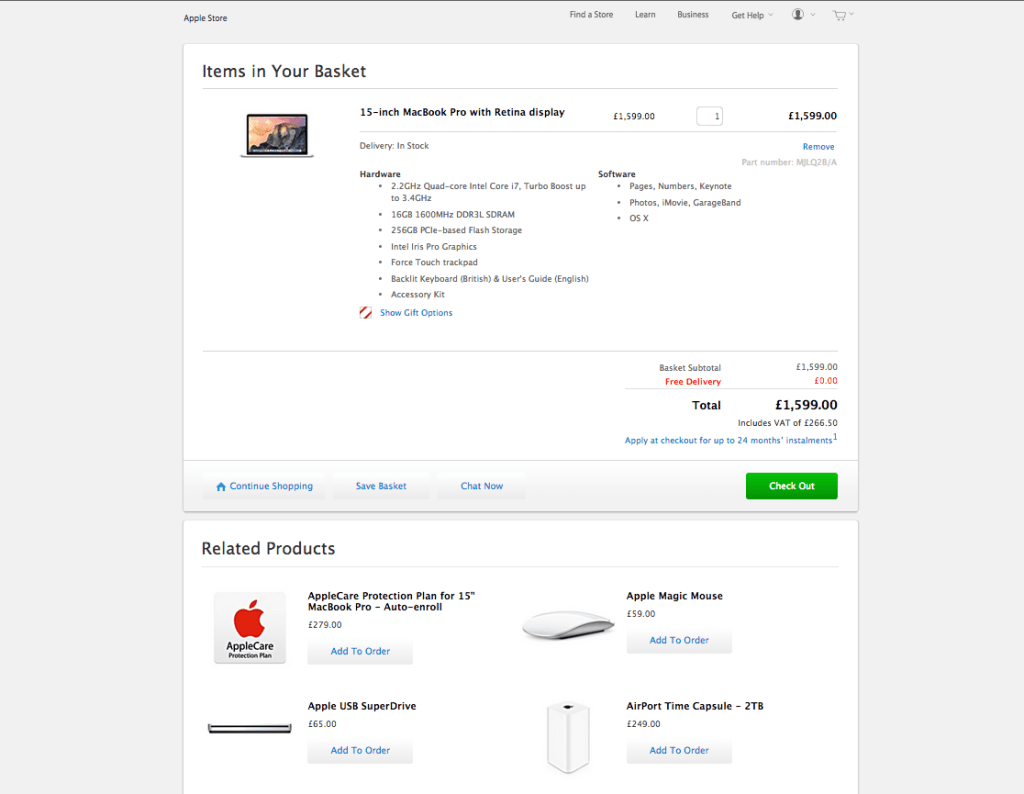 Apple Checkout Cross Sell Increase Average Order Value