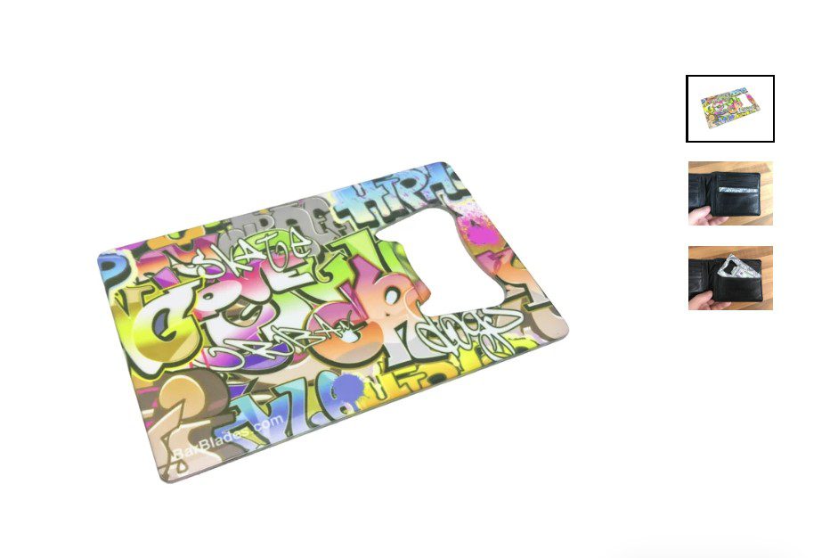 Graffiti Wrapic Credit Card Bottle Opener Customizer