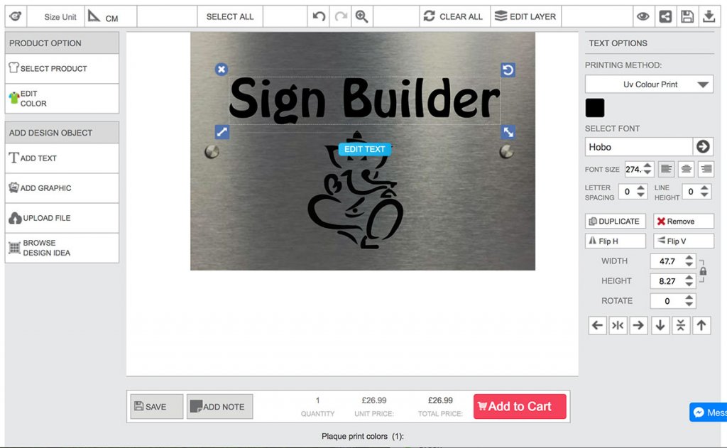 House & Business Signs Builder Tool