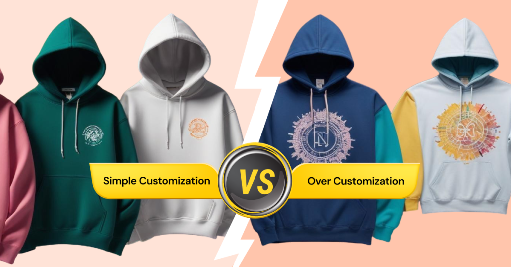 brand identity customization: Simple vs Over customization